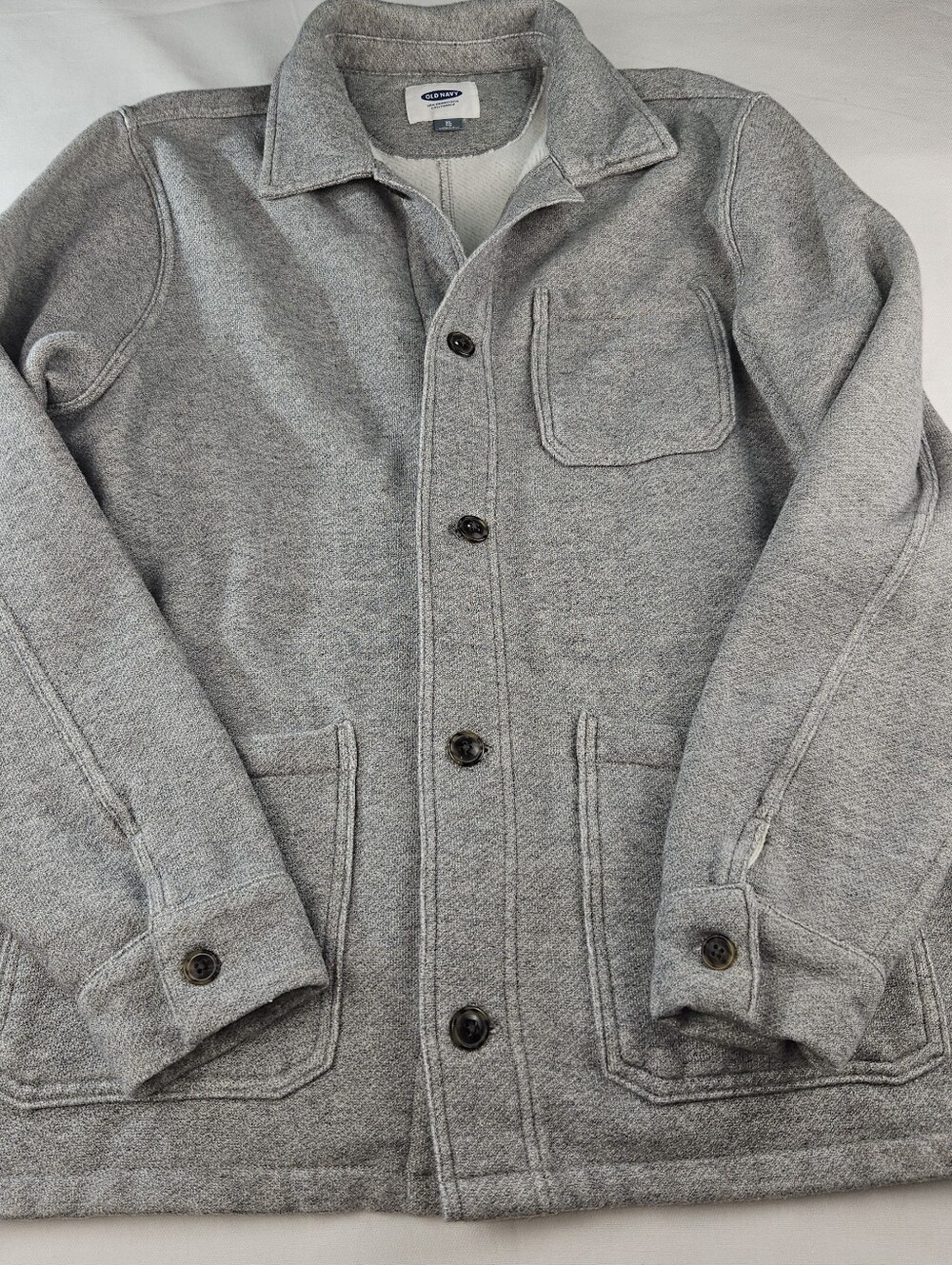 Old Navy Men's Heathet Gray Fleece Chore Jacket Size XL